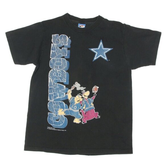 Vintage 1994 Dallas Cowboys Flinstones Men's T-Shirt size M 90s NFL - 873 - Picture 1 of 5